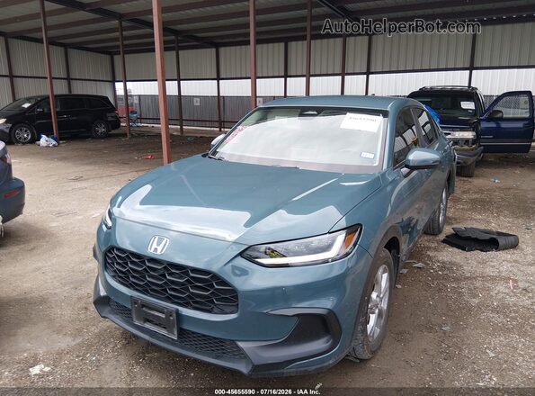 3CZRZ2H37SM774280 2025 HONDA HR-V Blue Առջևի ձախ երեք քառորդ տեսարան