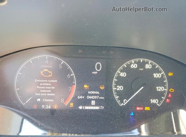 3CZRZ2H38PM748276 2023 HONDA HR-V Blue Widok zestawu wskaźników