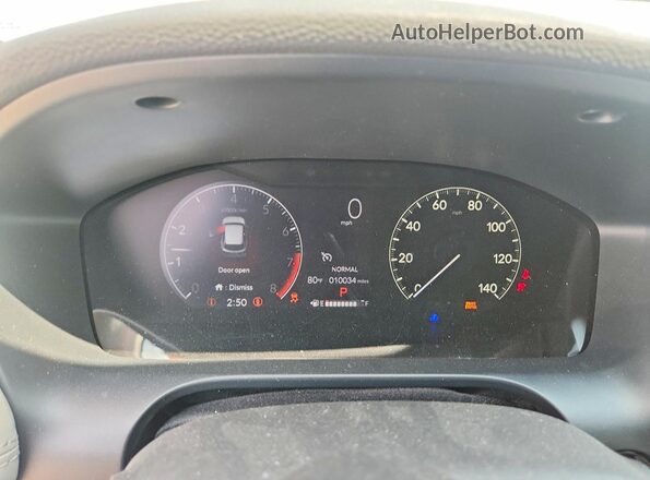 3CZRZ2H38RM771575 2024 HONDA HR-V Silver Widok zestawu wskaźników