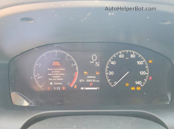 3CZRZ2H39PM749551 2023 HONDA HR-V Black Instrument cluster view