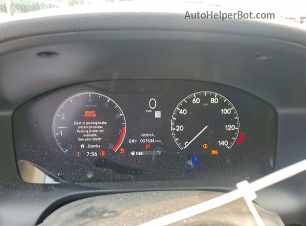 3CZRZ2H39SM710144 2025 HONDA HR-V White Widok zestawu wskaźników