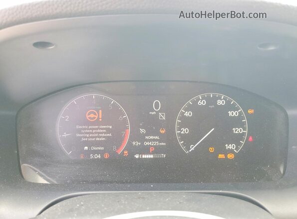 3CZRZ2H3XPM720933 2023 HONDA HR-V Blue ხელსაწყოთა პანელის ხედი
