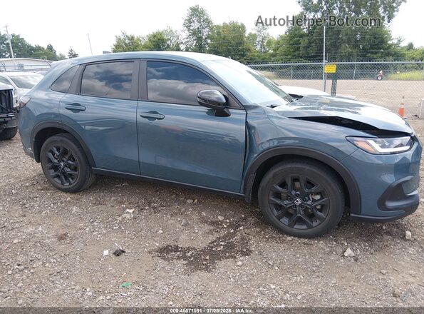 3CZRZ2H50RM717270 2024 HONDA HR-V Light Blue Widok wnętrza z tyłu