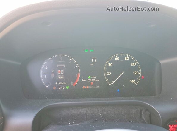 3CZRZ2H50RM754612 2024 HONDA HR-V White Instrument cluster view