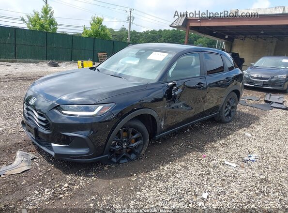3CZRZ2H52PM729093 2023 HONDA HR-V Black Передня ліва чверть