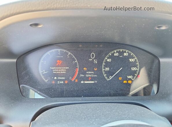 3CZRZ2H52RM726634 2024 HONDA HR-V Blue Instrument cluster view