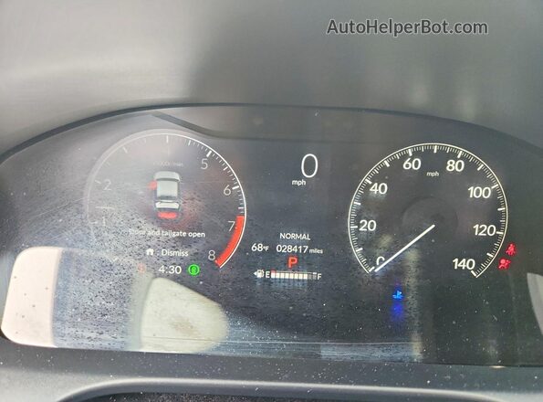 3CZRZ2H52RM730764 2024 HONDA HR-V White Вид щитка приладів