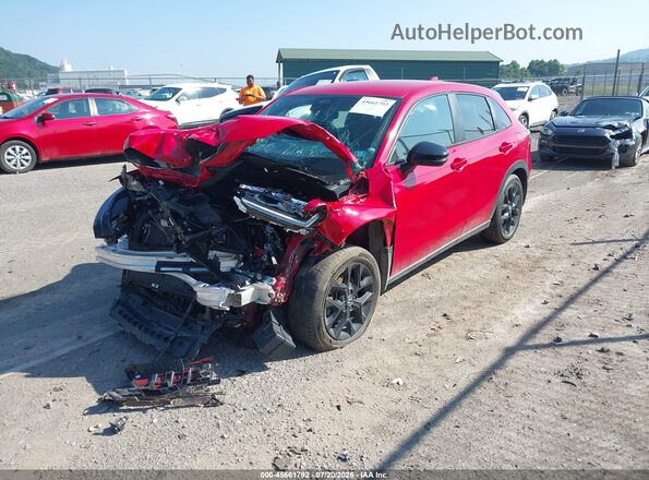 3CZRZ2H53SM773368 2025 HONDA HR-V Red Առջևի ձախ երեք քառորդ տեսարան