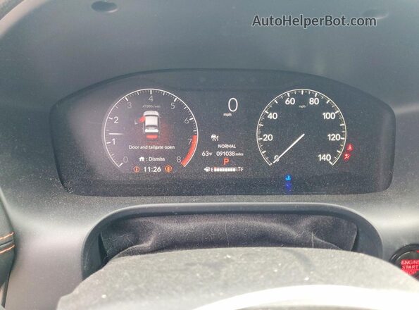 3CZRZ2H54PM704552 2023 HONDA HR-V White ხელსაწყოთა პანელის ხედი