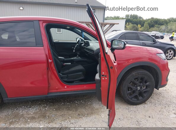 3CZRZ2H54PM722467 2023 HONDA HR-V Red Widok wnętrza z przodu