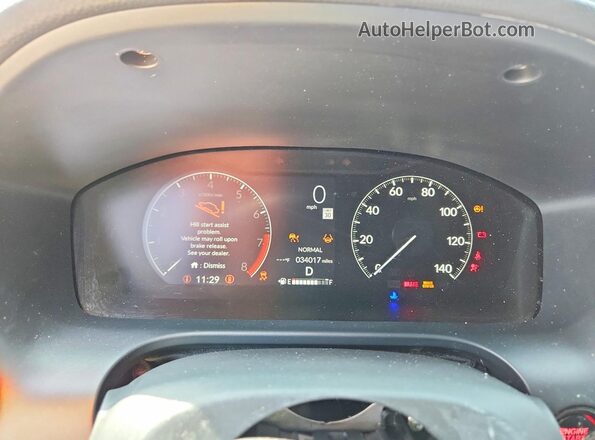 3CZRZ2H54RM725565 2024 HONDA HR-V Blue Vista del cuadro de instrumentos