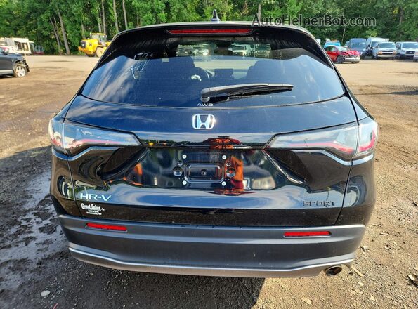 3CZRZ2H54RM770943 2024 HONDA HR-V Black Вид ззаду
