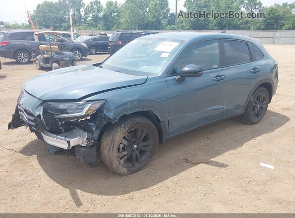 3CZRZ2H54TM701841 2026 HONDA HR-V Blue წინა მარცხენა ხედი სამი მეოთხედიდან