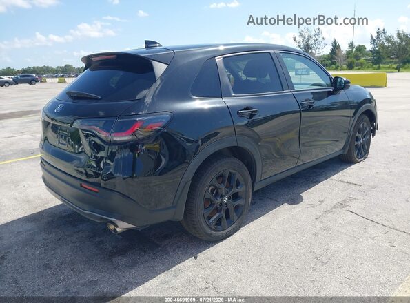 3CZRZ2H55PM722249 2023 HONDA HR-V Черный Задняя правая четверть
