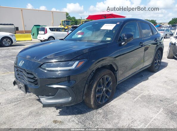 3CZRZ2H55PM722249 2023 HONDA HR-V Черный Передняя левая четверть