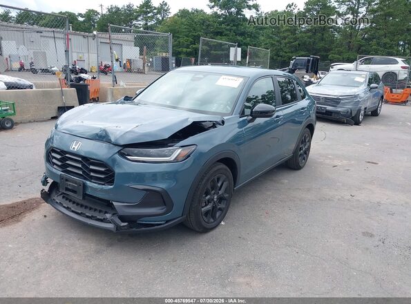 3CZRZ2H55SM703015 2025 HONDA HR-V Blue Передня ліва чверть