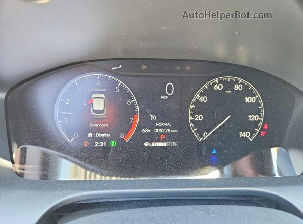 3CZRZ2H55SM738718 2025 HONDA HR-V Red ხელსაწყოთა პანელის ხედი