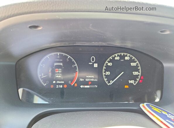 3CZRZ2H55SM740078 2025 HONDA HR-V Gray Vista del cuadro de instrumentos