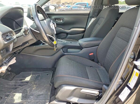3CZRZ2H56PM704195 2023 HONDA HR-V Black Widok wnętrza z przodu
