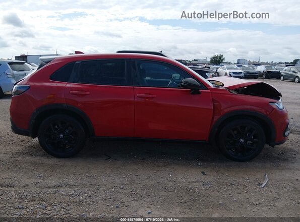 3CZRZ2H56PM717626 2023 HONDA HR-V Red Widok wnętrza z tyłu