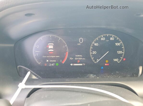 3CZRZ2H56RM711599 2024 HONDA HR-V Gray Սարքավորումների վահանակի տեսք