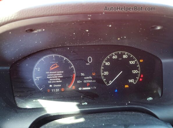 3CZRZ2H57RM775912 2024 HONDA HR-V Red ხელსაწყოთა პანელის ხედი