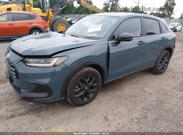 3CZRZ2H58PM744472 2023 HONDA HR-V Blue Առջևի ձախ երեք քառորդ տեսարան