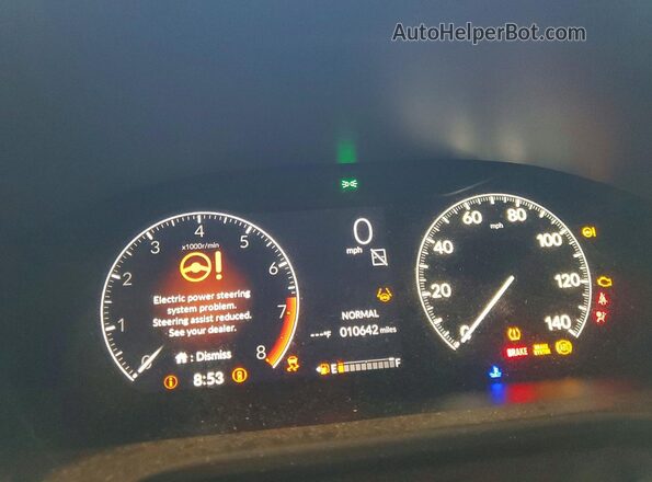 3CZRZ2H58SM728698 2025 HONDA HR-V White Вид щитка приладів