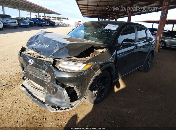 3CZRZ2H59RM731099 2024 HONDA HR-V Черный Передняя левая четверть