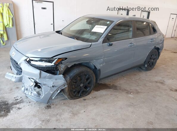 3CZRZ2H59RM786801 2024 HONDA HR-V Gray Առջևի ձախ երեք քառորդ տեսարան