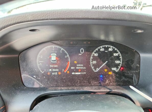 3CZRZ2H59SM794886 2025 HONDA HR-V Black Instrument cluster view