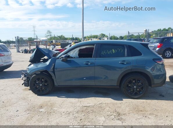 3CZRZ2H5XRM757744 2024 HONDA HR-V Turquoise 360 interior view