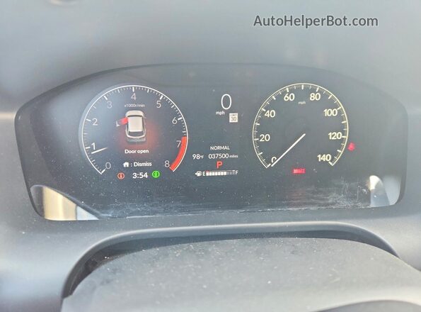 3CZRZ2H5XRM786161 2024 HONDA HR-V Teal Вид щитка приладів