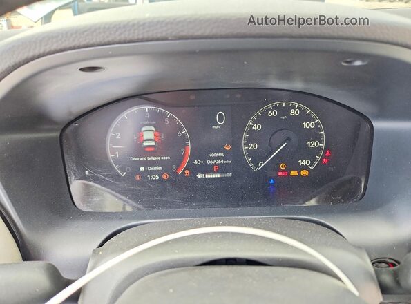 3CZRZ2H71SM748602 2025 HONDA HR-V Green ხელსაწყოთა პანელის ხედი