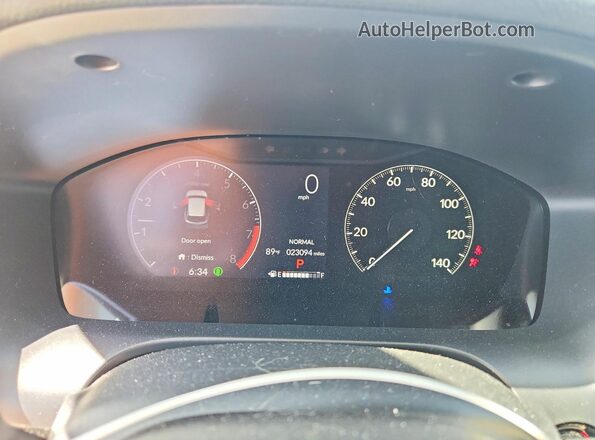 3CZRZ2H74PM708084 2023 HONDA HR-V White Instrument cluster view