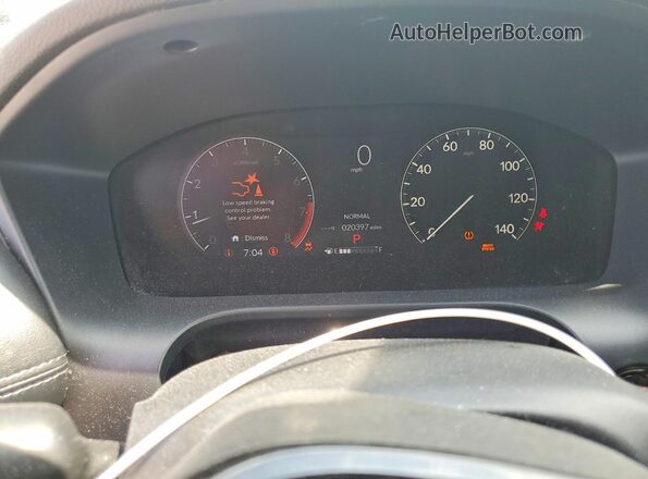 3CZRZ2H75SM738073 2025 HONDA HR-V White ხელსაწყოთა პანელის ხედი