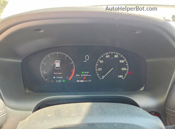 3CZRZ2H75SM778265 2025 HONDA HR-V White Սարքավորումների վահանակի տեսք