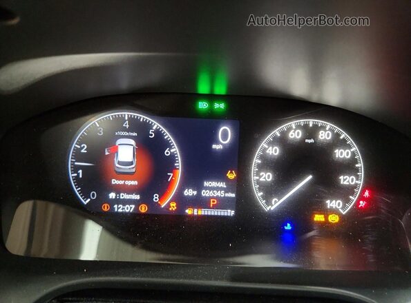 3CZRZ2H76SM765105 2025 HONDA HR-V Blue Սարքավորումների վահանակի տեսք