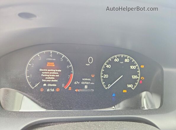 3CZRZ2H78RM727675 2024 HONDA HR-V Black Widok zestawu wskaźników