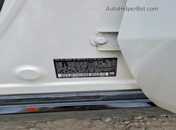 3CZRZ2H79RM720234 2024 HONDA HR-V Белый Вид наклейки с VIN-кодом