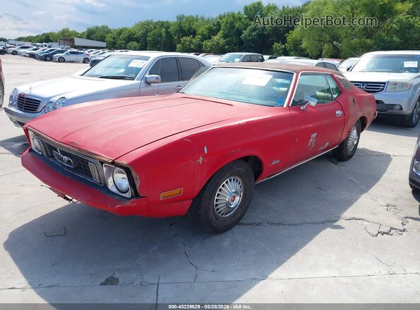 3F01F130222       1973 FORD MUSTANG Красный Передняя левая четверть