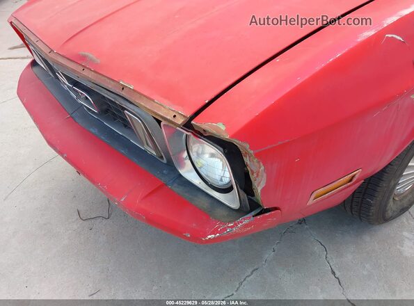 3F01F130222       1973 FORD MUSTANG Красный Вид спереди