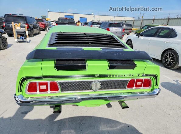 3F05H132246 1973 FORD MUSTANG Green Հետևի տեսք