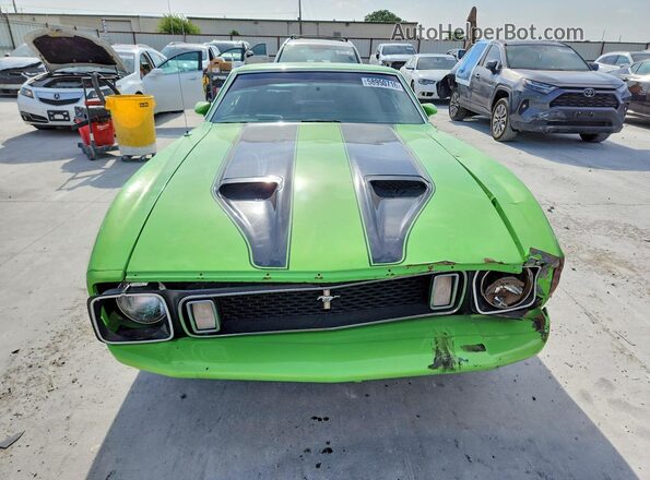 3F05H132246 1973 FORD MUSTANG Green Դիմացի տեսք