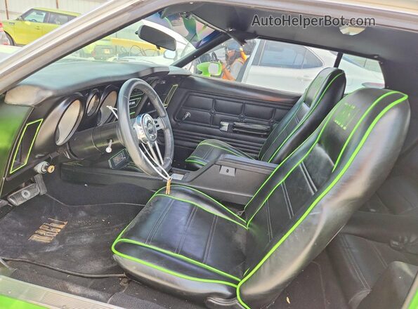3F05H132246 1973 FORD MUSTANG Green Սալոնի դիմացի տեսք