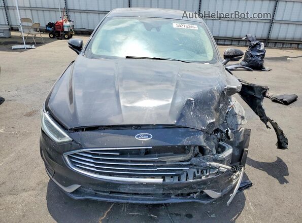 3FA6P0CD0KR116909 2019 FORD FUSION Черный Вид спереди