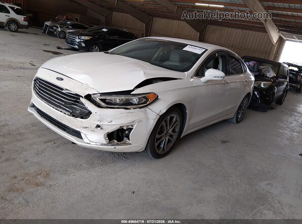 3FA6P0CD0KR146654 2019 FORD FUSION White Передня ліва чверть