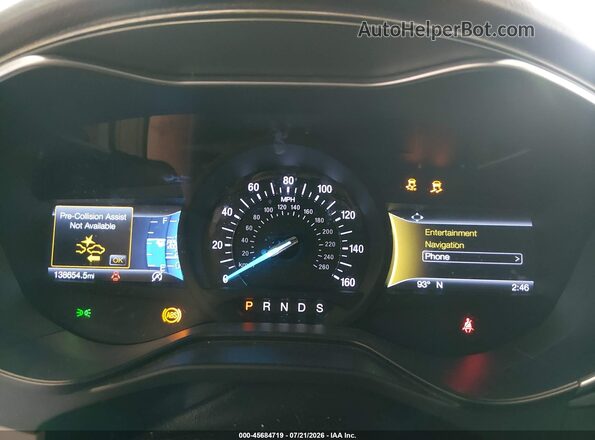3FA6P0CD0KR146654 2019 FORD FUSION White Вид задніх сидінь
