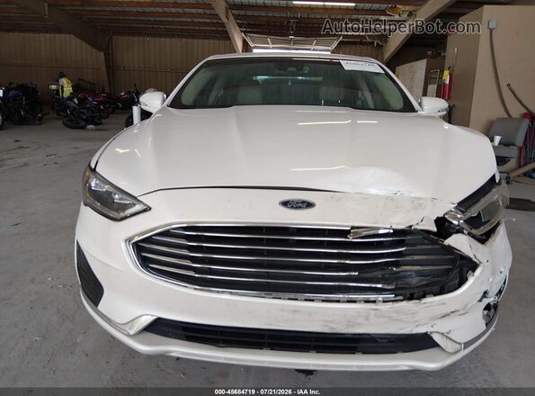 3FA6P0CD0KR146654 2019 FORD FUSION White Вид щитка приладів