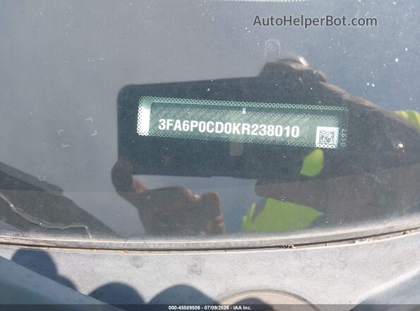 3FA6P0CD0KR238010 2019 FORD FUSION Белый Вид подкапотного пространства